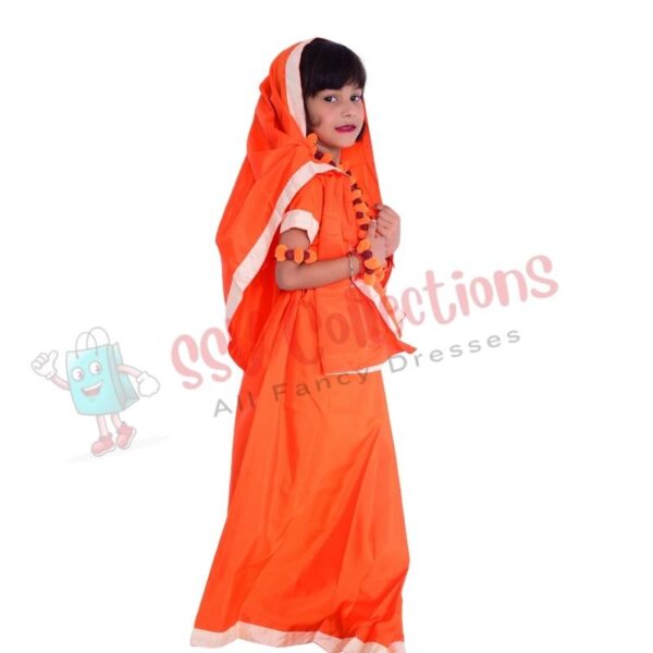 Vanvasi Sita ji / Meera ji saree with border - Image 4