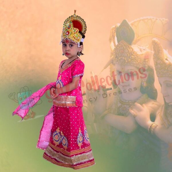 Radha Net Bindi Lehenga - Image 3