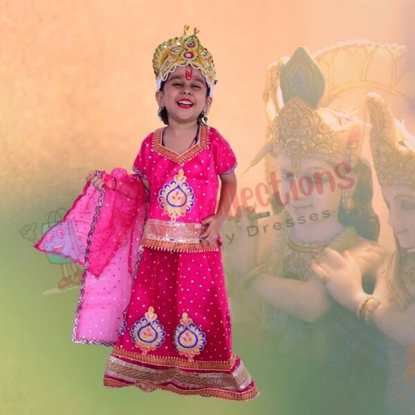 Radha Net Bindi Lehenga - Image 2