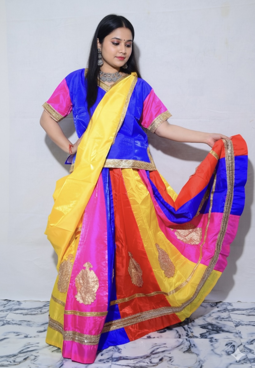 Multi Buta Lehenga