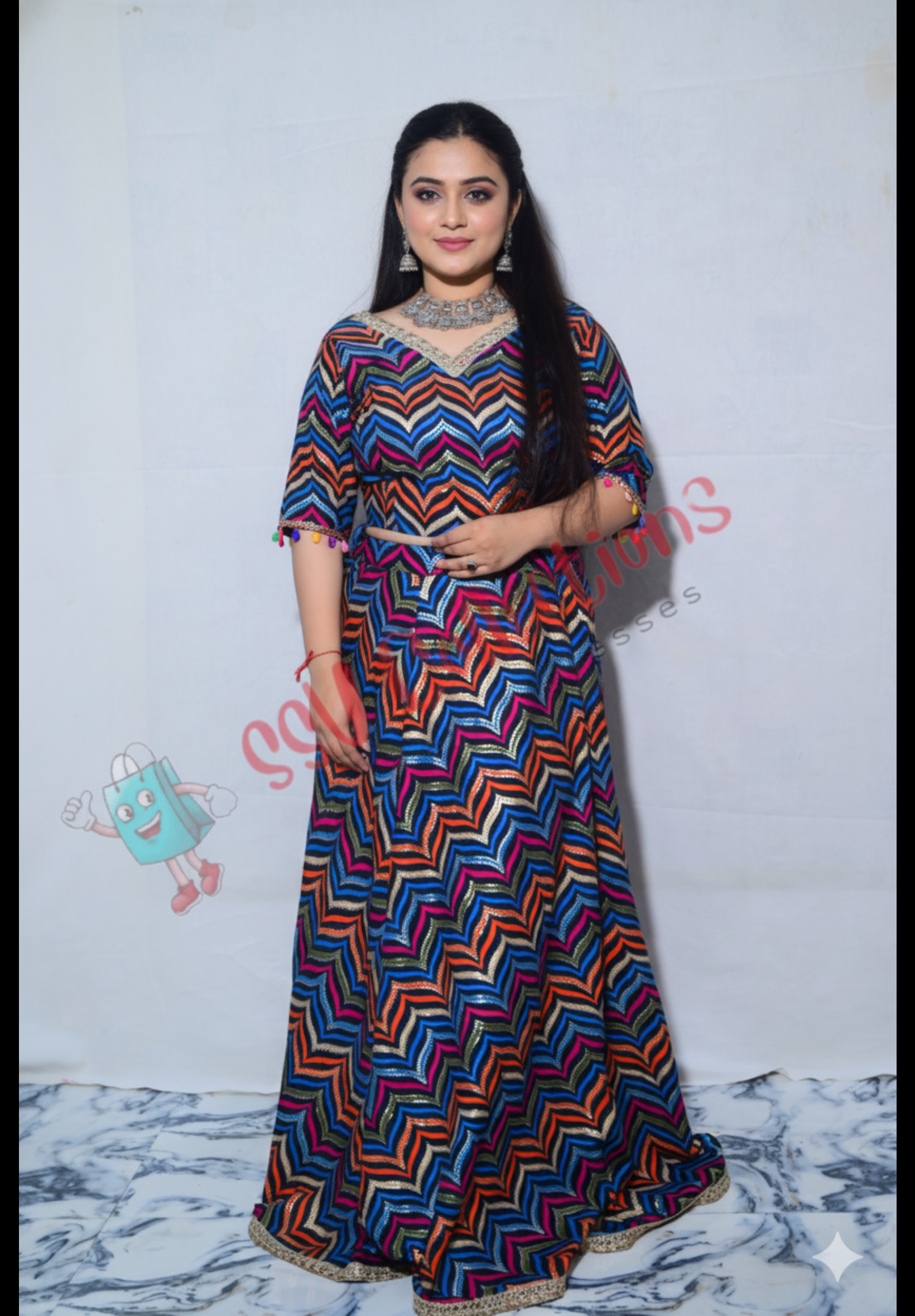 Garba Navrati Lehenga/ Assorted Colours (Stylish)