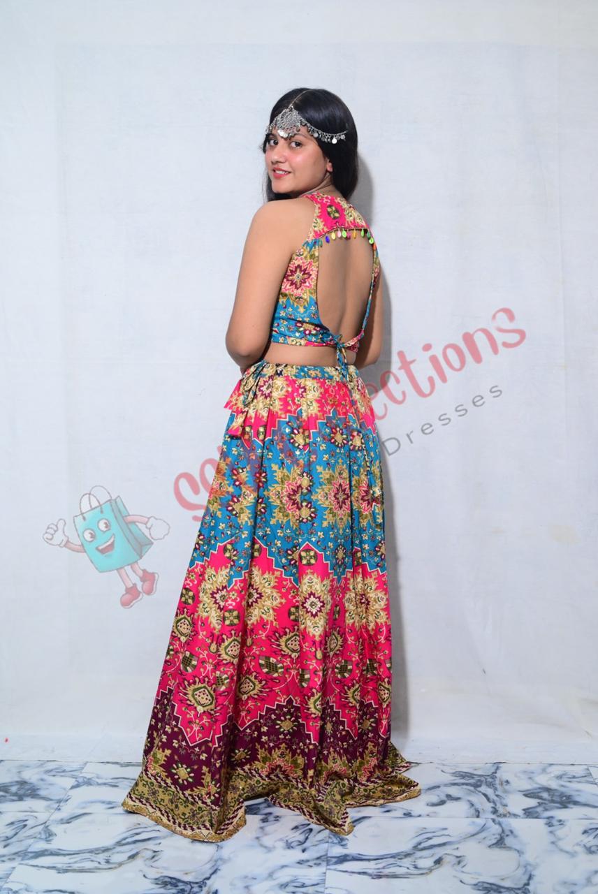 Garba Navrati Lehenga/ Assorted Colours (Stylish) - Image 2