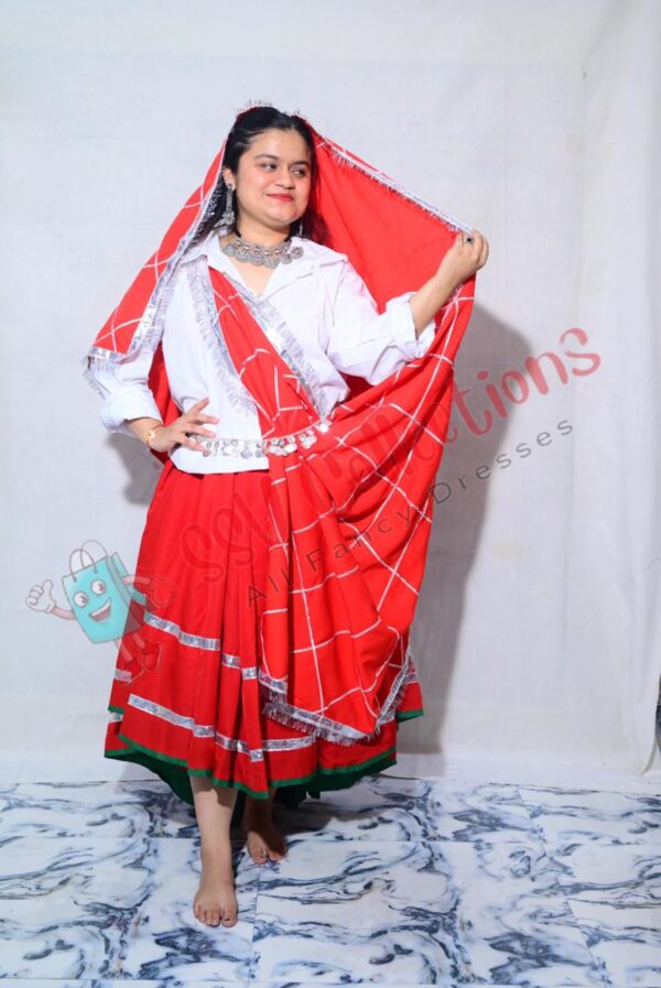 Haryanvi Lehenga With Chunni (Assorted Colour)