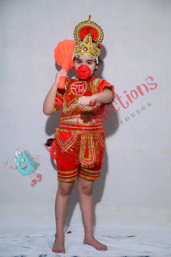 Hanuman Dress With Mouth And Tail