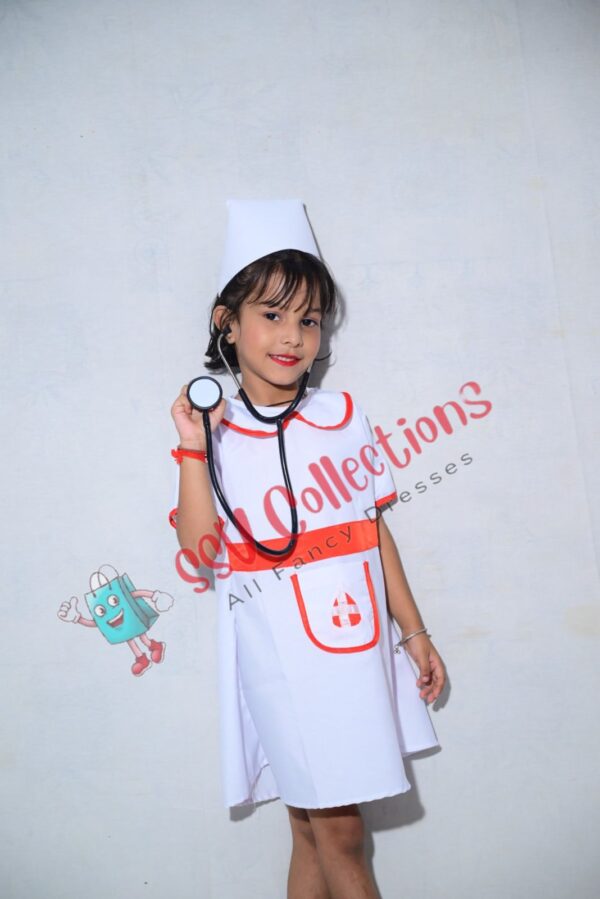 Nurse Frock With Cap